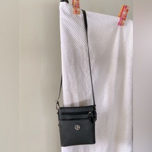 Giani Bernini - Black Leather, Crossbody Purse/Handbag